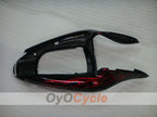 Kit de carénage à injection pour NINJA ZX-6R 00-02 - Rouge, noir - Flamme #OYO87901711