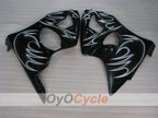 Kit de carénage à injection pour NINJA ZX-6R 00-02 - Blanc, noir - Flamme #OYO87901714