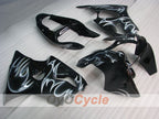 Kit de carénage à injection pour NINJA ZX-6R 00-02 - Blanc, noir - Flamme #OYO87901714