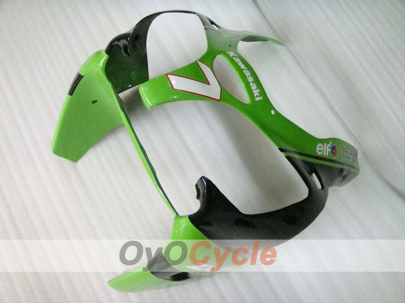 Kit de carénage injecté pour NINJA ZX-6R 00-02 - Vert, noir - Monster #OYO87901721