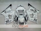 Kit de carénage injecté pour GSX R1000 03-04 - Blanc, noir - Corona #OYO87901727