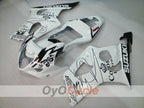 Kit de carénage injecté pour GSX R1000 03-04 - Blanc, noir - Corona #OYO87901727
