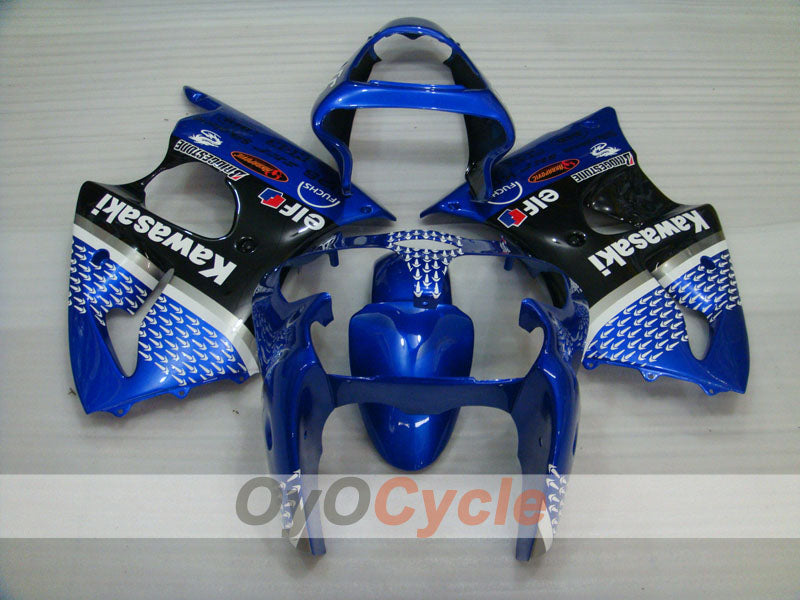 Kit de carénage injecté pour NINJA ZX-6R 00-02 - Bleu, noir - Nakano #OYO87901732 Image secondaire du produit