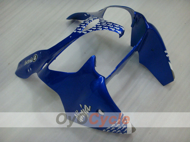 Kit de carénage injecté pour NINJA ZX-6R 00-02 - Bleu, noir - Nakano #OYO87901732