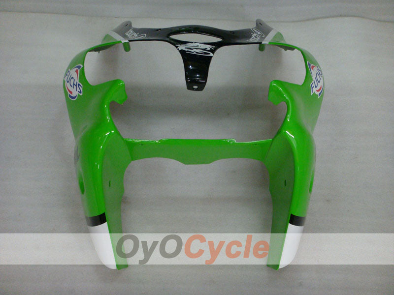 Kit de carénage injecté pour NINJA ZX-6R 00-02 - Vert, noir - Nakano #OYO87901734