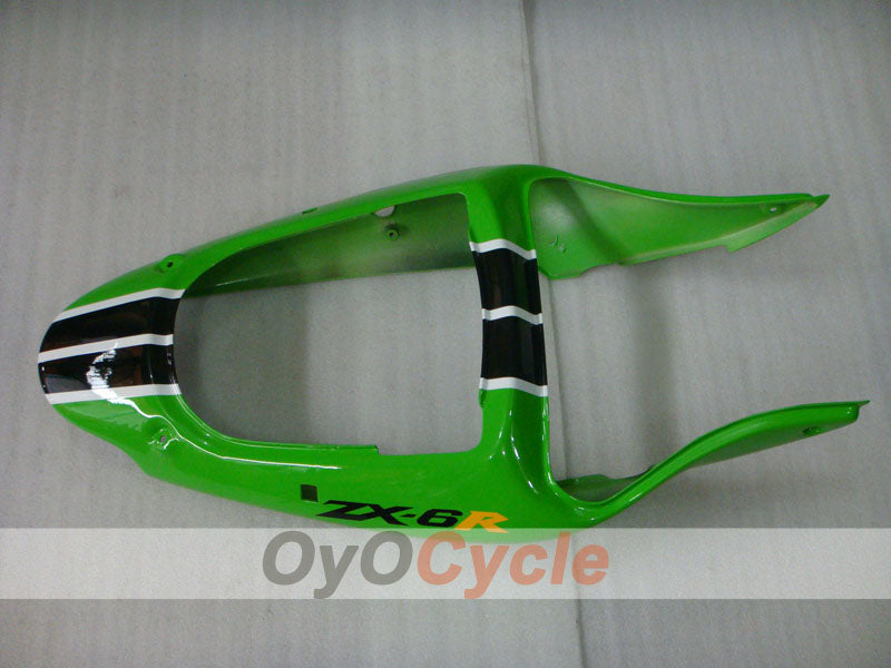 Kit de carénage injecté pour NINJA ZX-6R 00-02 - Vert, noir - Nakano #OYO87901734
