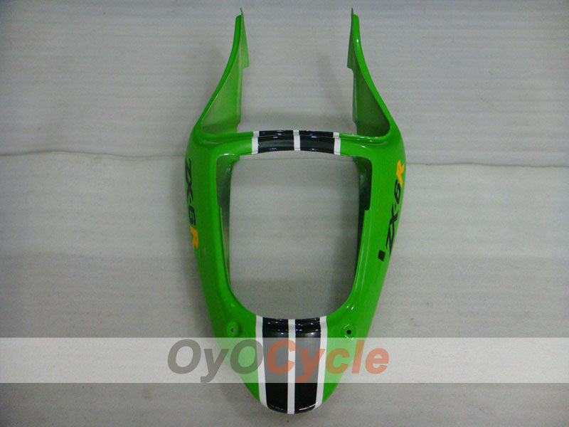 Kit de carénage injecté pour NINJA ZX-6R 00-02 - Vert, noir - Nakano #OYO87901734