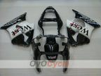 Kit de carénage à injection pour NINJA ZX-6R 00-02 - Blanc, noir - West #OYO87901752
