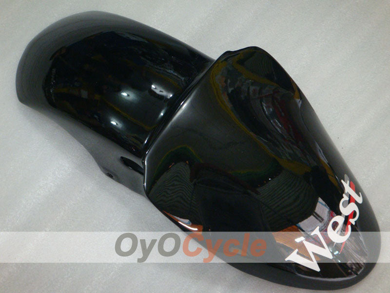 Kit de carénage à injection pour NINJA ZX-6R 00-02 - Blanc, noir - West #OYO87901752