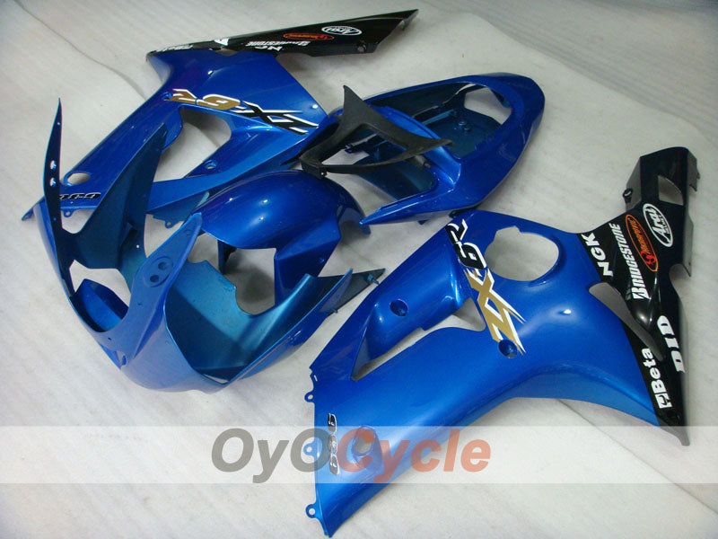 Kit de carénage à injection pour NINJA ZX-6R 03-04 - Bleu, noir - Style d'origine #OYO87901773
