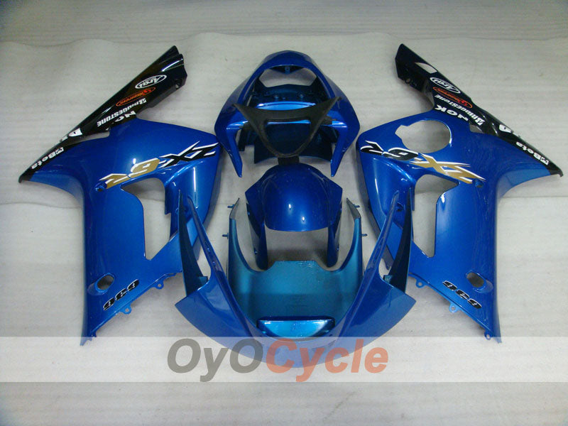 Kit de carénage à injection pour NINJA ZX-6R 03-04 - Bleu, noir - Style d'origine #OYO87901773