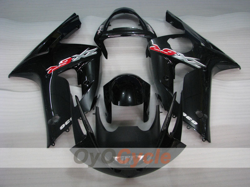 Kit de carénage à injection pour NINJA ZX-6R 03-04 - Noir - Style d'origine #OYO87901777