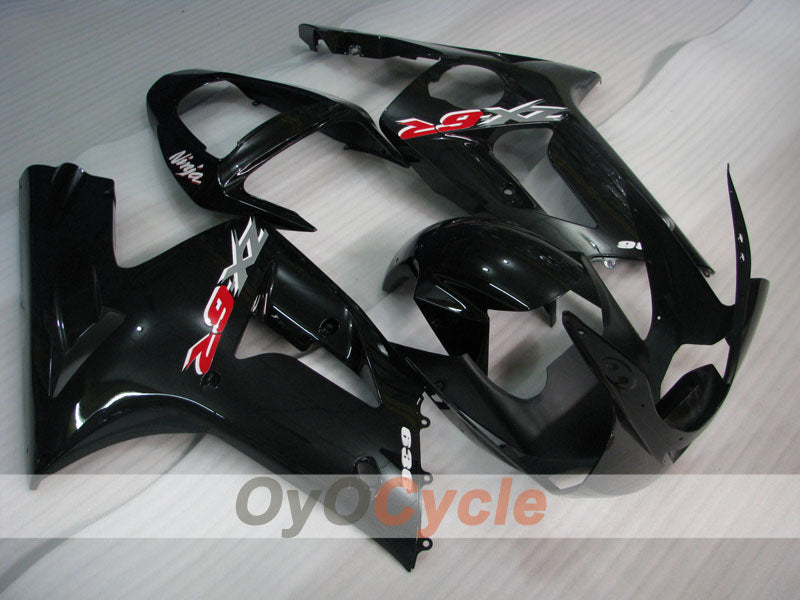 Kit de carénage à injection pour NINJA ZX-6R 03-04 - Noir - Style d'origine #OYO87901777 Image principale du produit