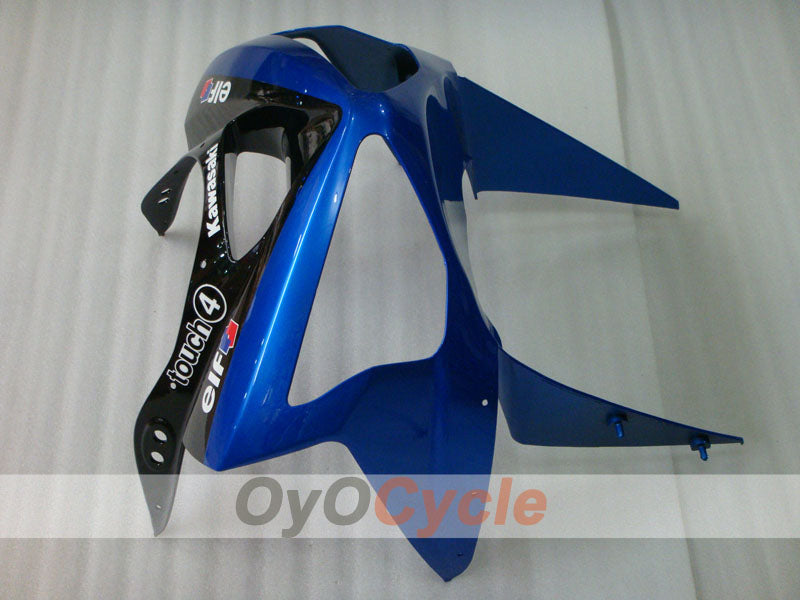 Kit de carénage à injection pour NINJA ZX-6R 03-04 - Bleu, noir - Style d'origine #OYO87901781