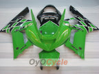 Kit de carénage à injection pour NINJA ZX-6R 03-04 - Vert, noir - Style d'origine #OYO87901786