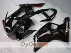 Kit de carénage à injection pour NINJA ZX-6R 03-04 - Rouge, noir - Flammes #OYO87901804