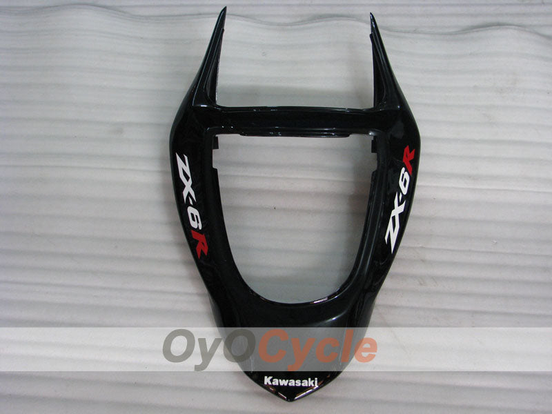 Kit de carénage à injection pour NINJA ZX-6R 03-04 - Rouge, noir - Flammes #OYO87901804