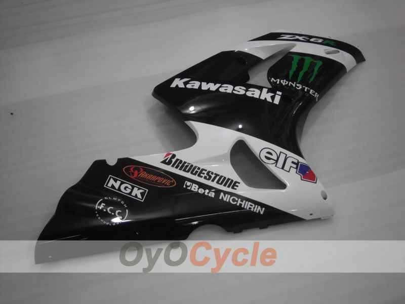 Carénage latéral gauche et droit pour Kawasaki Ninja ZX-6R 03-04 #OYO87913023