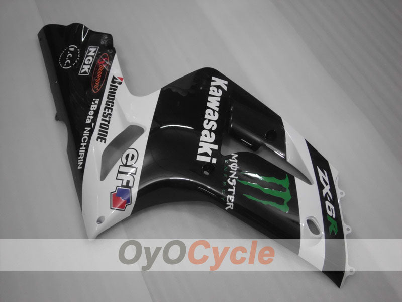 Carénage latéral gauche et droit pour Kawasaki Ninja ZX-6R 03-04 #OYO87913023