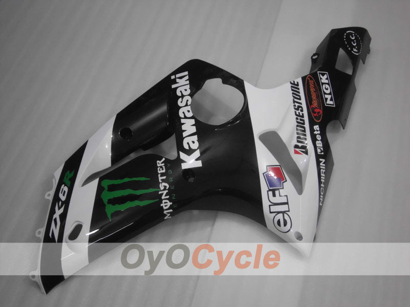 Carénage latéral gauche et droit pour Kawasaki Ninja ZX-6R 03-04 #OYO87913023