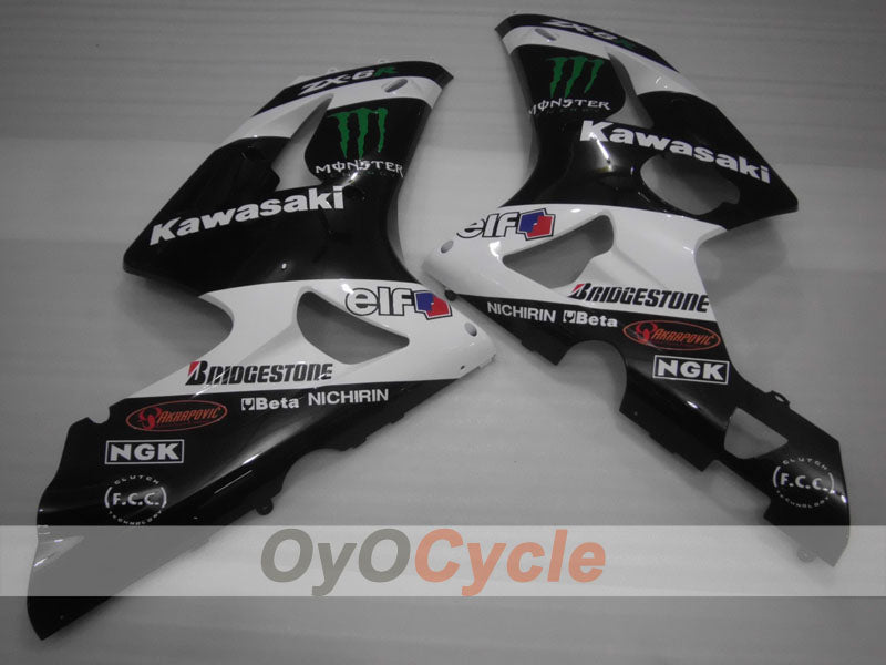Carénage latéral gauche et droit pour Kawasaki Ninja ZX-6R 03-04 #OYO87913023