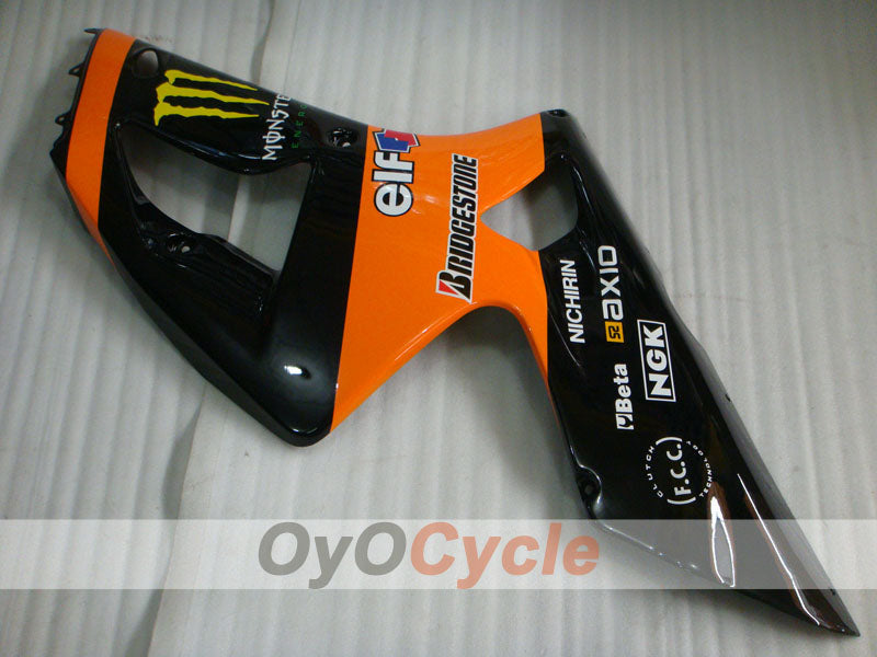 Kit de carénage à injection pour NINJA ZX-6R 03-04 - Orange, Noir - Monster #OYO87901811