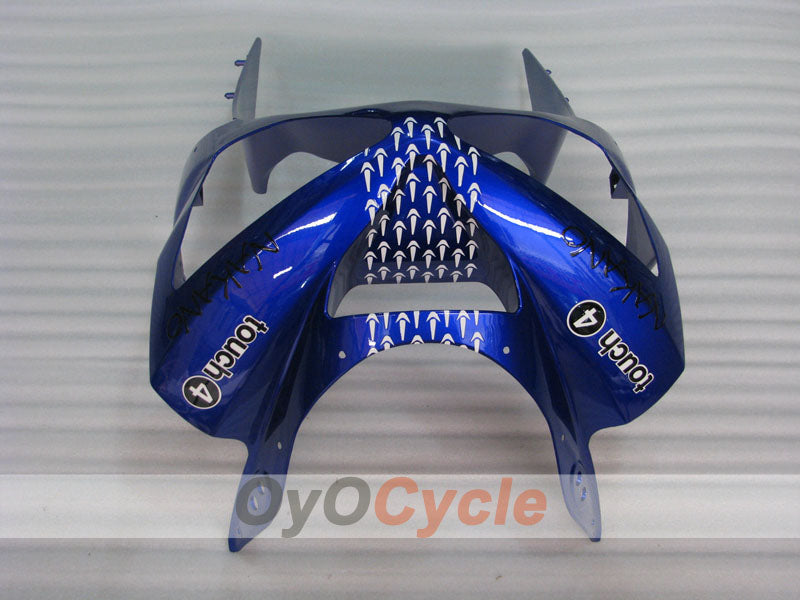 Kit de carénage à injection pour NINJA ZX-6R 03-04 - Blanc, Noir - Nakano #OYO87901816