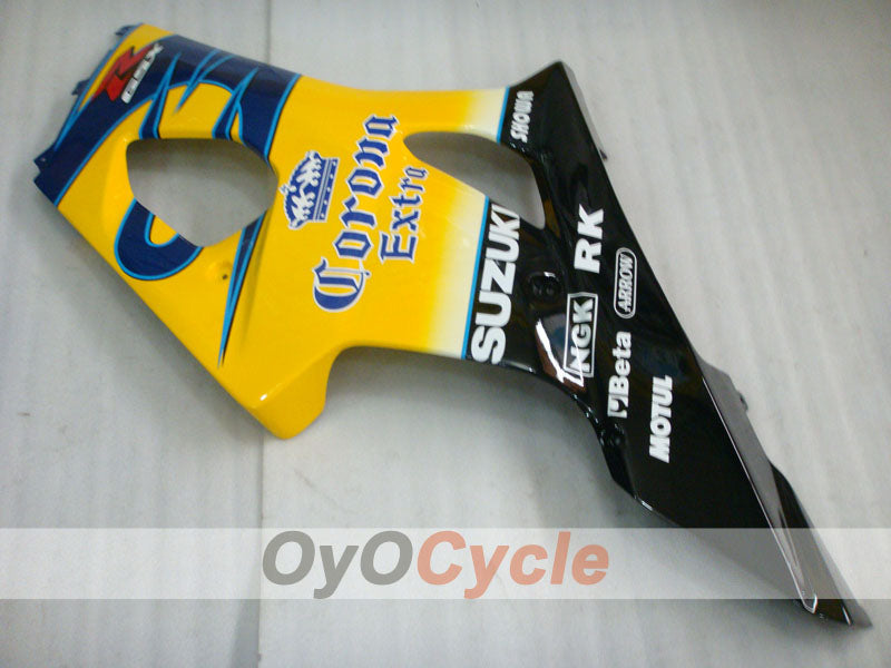 Kit de carénage à injection pour GSX R1000 03-04 - Jaune, bleu - Corona #OYO87901823
