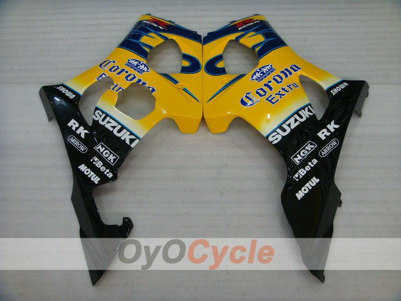 Kit de carénage à injection pour GSX R1000 03-04 - Jaune, bleu - Corona #OYO87901823