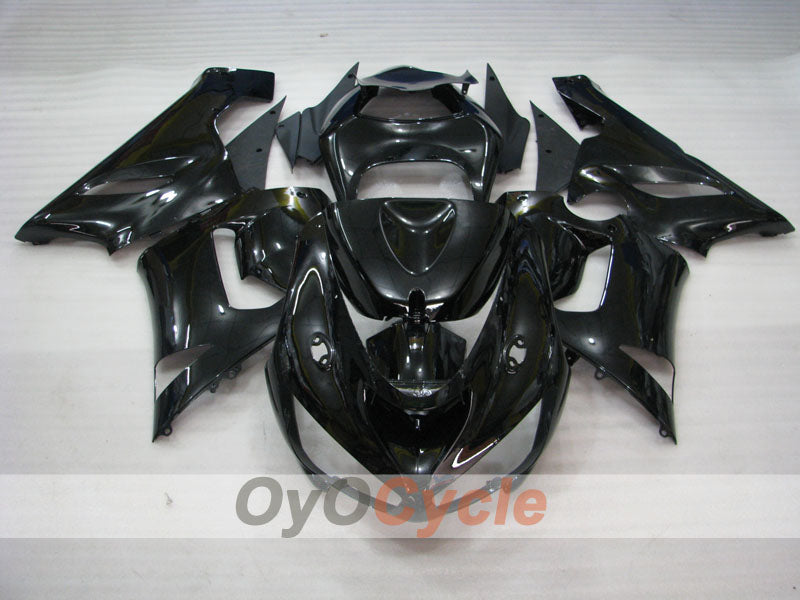 Kit de carénage à injection pour NINJA ZX-6R 05-06 - Noir - Style usine #OYO87901828