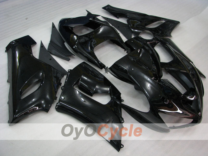 Kit de carénage à injection pour NINJA ZX-6R 05-06 - Noir - Style usine #OYO87901828 Image principale du produit