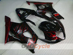 Kit de carénage à injection pour GSX R1000 03-04 - Rouge, noir - Flame #OYO87901833