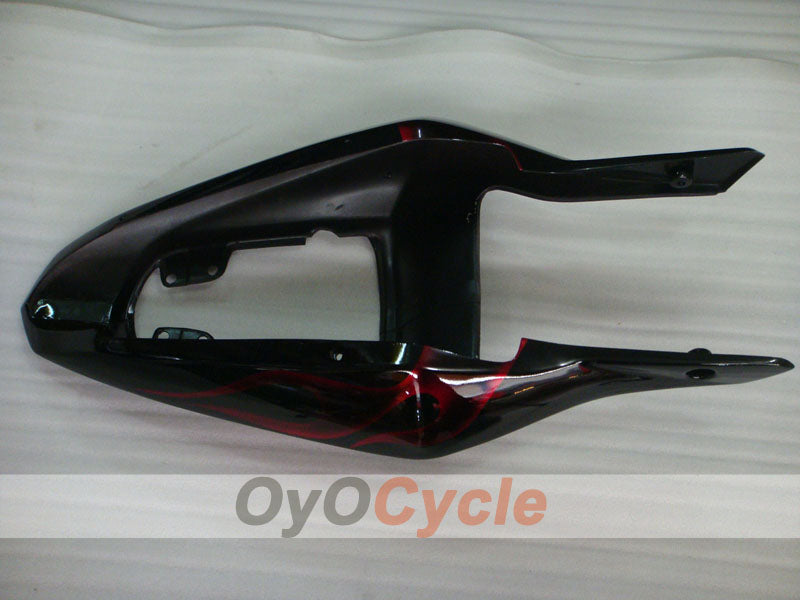 Kit de carénage à injection pour GSX R1000 03-04 - Rouge, noir - Flame #OYO87901833