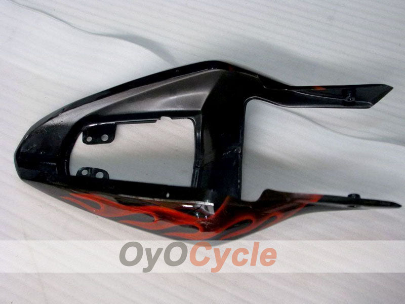 Kit de carénage à injection pour GSX R1000 03-04 - Rouge, noir - Flame #OYO87901834