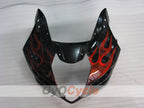 Kit de carénage à injection pour GSX R1000 03-04 - Rouge, noir - Flame #OYO87901834