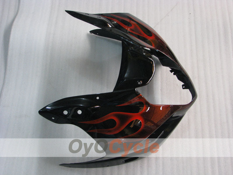 Kit de carénage à injection pour GSX R1000 03-04 - Rouge, noir - Flame #OYO87901834