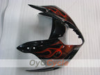 Kit de carénage à injection pour GSX R1000 03-04 - Rouge, noir - Flame #OYO87901834