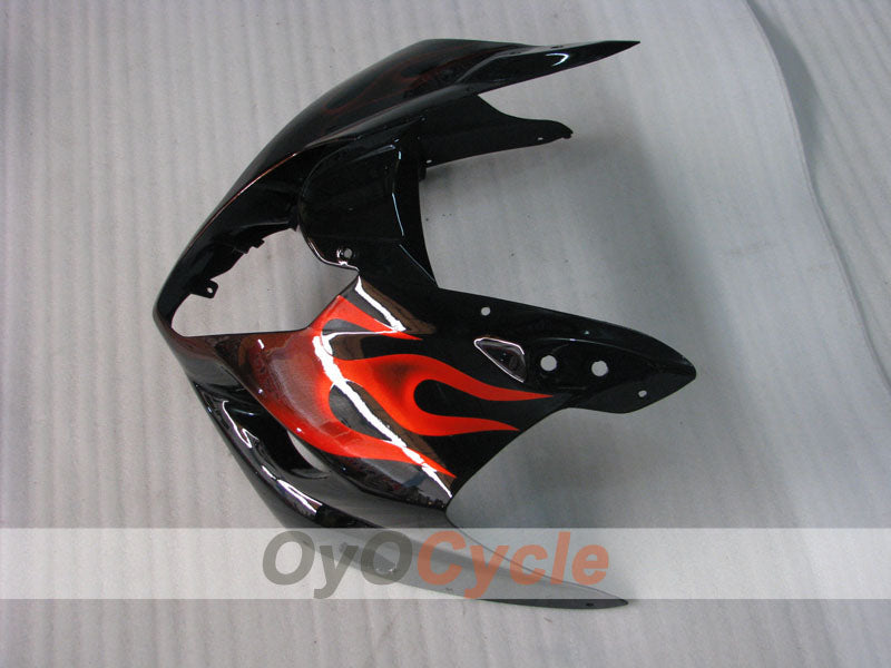 Kit de carénage à injection pour GSX R1000 03-04 - Rouge, noir - Flame #OYO87901834
