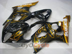 Kit de carénage à injection pour GSX R1000 03-04 - Jaune, noir - Flame #OYO87901835