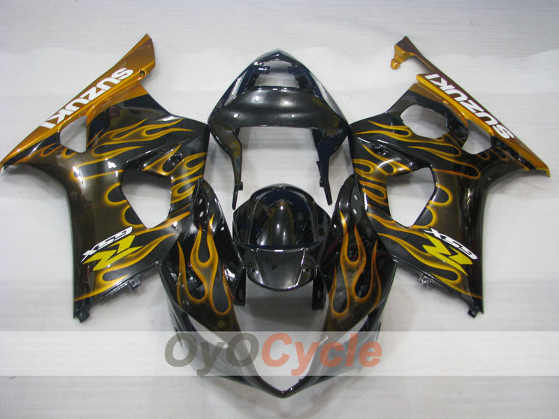 Kit de carénage à injection pour GSX R1000 03-04 - Jaune, noir - Flame #OYO87901835 Image secondaire du produit