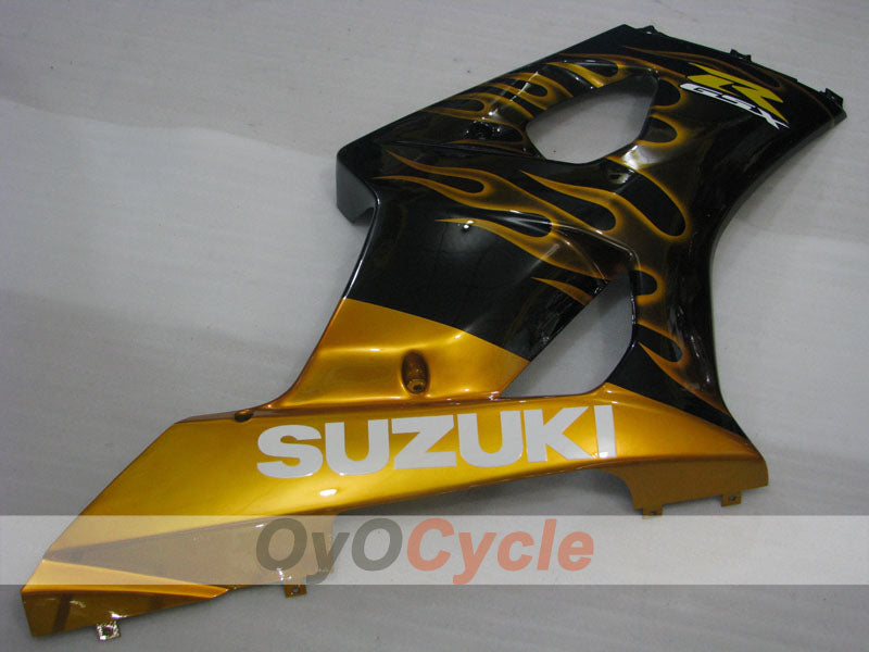Kit de carénage à injection pour GSX R1000 03-04 - Jaune, noir - Flame #OYO87901835