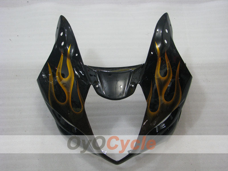 Kit de carénage à injection pour GSX R1000 03-04 - Jaune, noir - Flame #OYO87901835