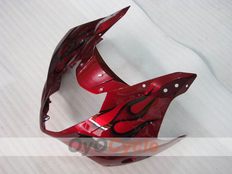 Kit de carénage à injection pour GSX R1000 03-04 - Rouge, noir - Flame #OYO87901836