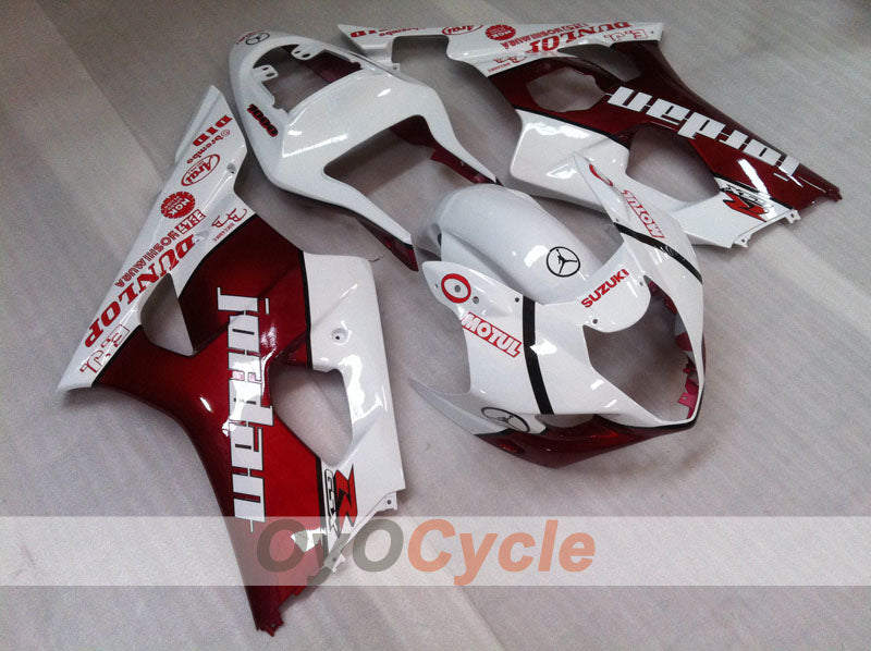 Kit de carénage à injection pour GSX R1000 03-04 - Rouge, blanc - Jordan #OYO87901839