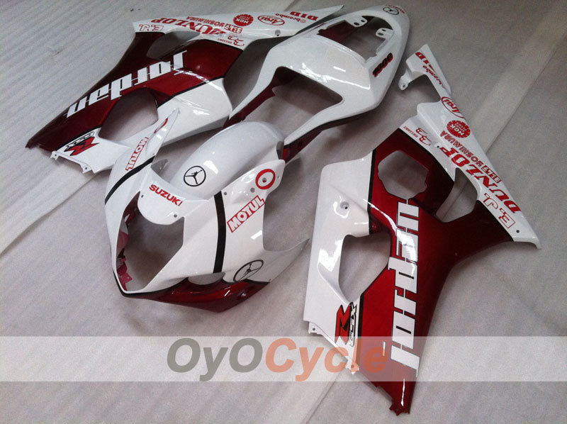 Kit de carénage à injection pour GSX R1000 03-04 - Rouge, blanc - Jordan #OYO87901839 Image secondaire du produit