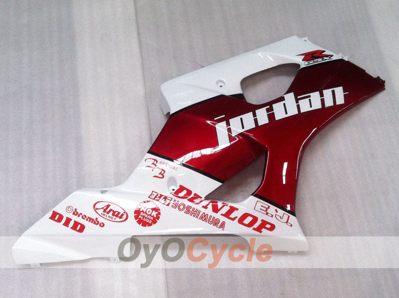 Kit de carénage à injection pour GSX R1000 03-04 - Rouge, blanc - Jordan #OYO87901839