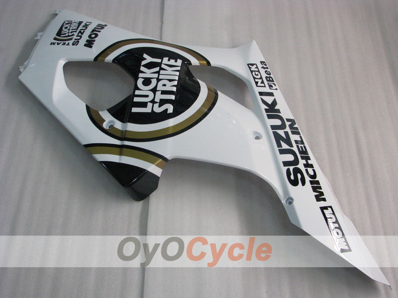 Kit de carénage à injection pour GSX R1000 03-04 - Blanc, noir - Lucky Strike #OYO87901840
