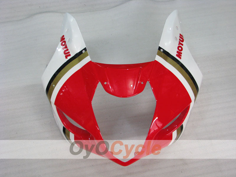 Kit de carénage en injection pour GSX R1000 03-04 - Rouge, blanc - Lucky Strike #OYO87901843
