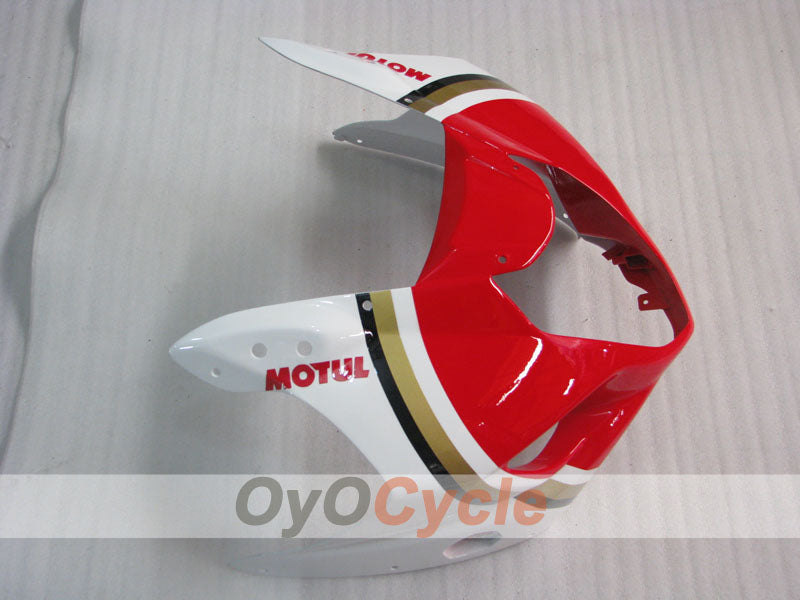 Kit de carénage en injection pour GSX R1000 03-04 - Rouge, blanc - Lucky Strike #OYO87901843