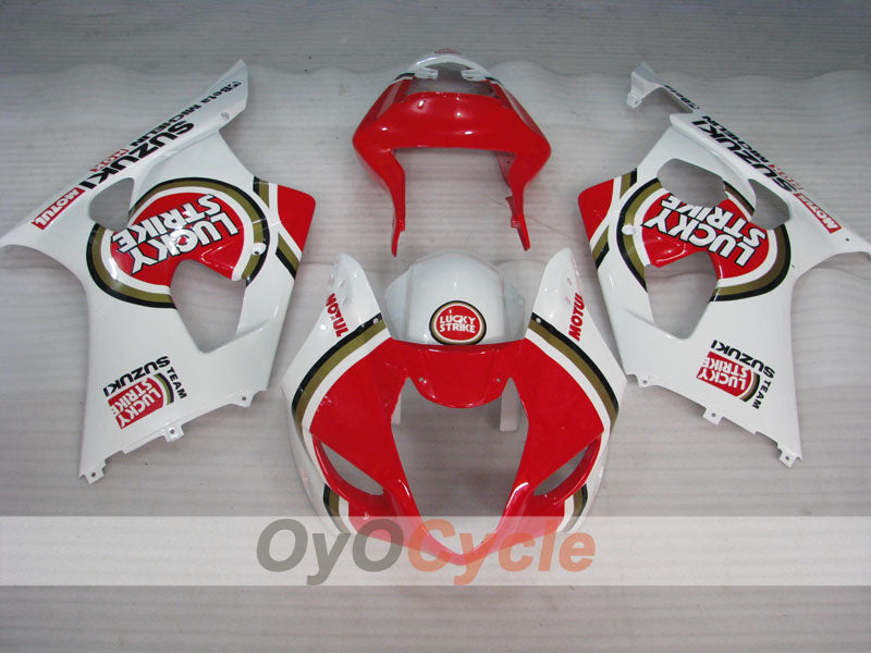 Kit de carénage en injection pour GSX R1000 03-04 - Rouge, blanc - Lucky Strike #OYO87901843 Image secondaire du produit